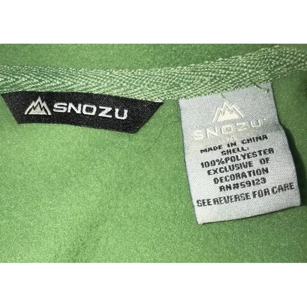 Snozu Fleece Green Jacket Size XL 18 Girls‎